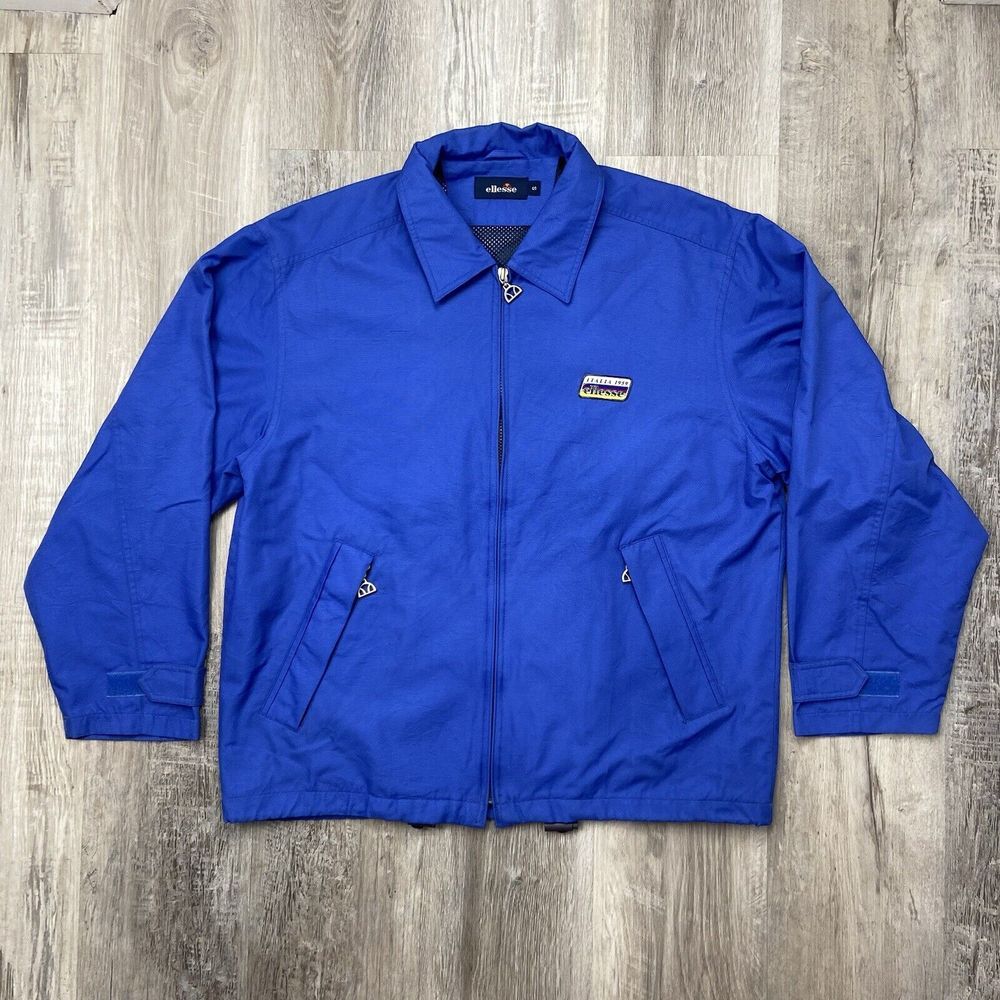 Ellesse Jacket Mens Small Royal Blue Full‎ Zip Casual Outerwear Outdoor Coat